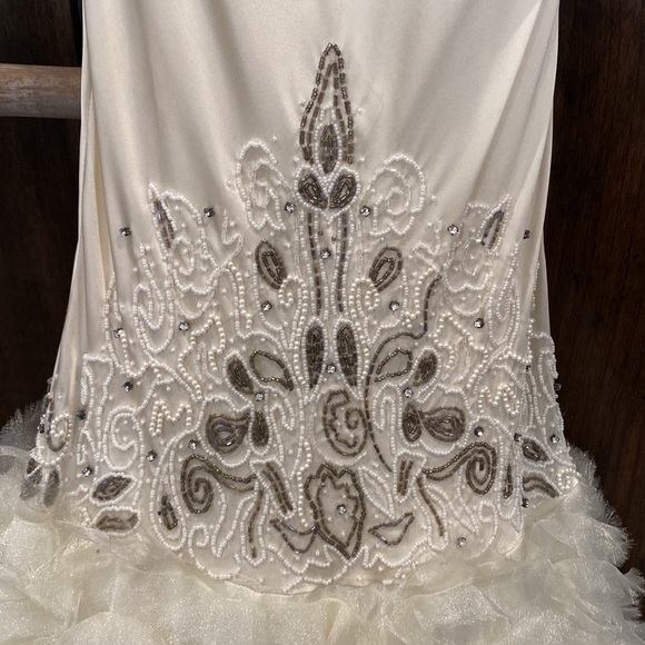 Sue Wong Silk Beaded Wedding Dress - Picture 5 of 16